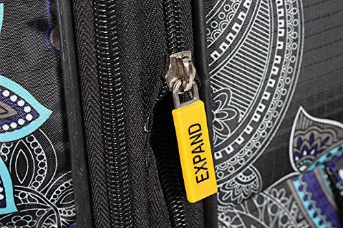 Lucas Printed Softside 28" Large Lightweight Expandable Luggage With Spinner Wheels (28In, Diva)