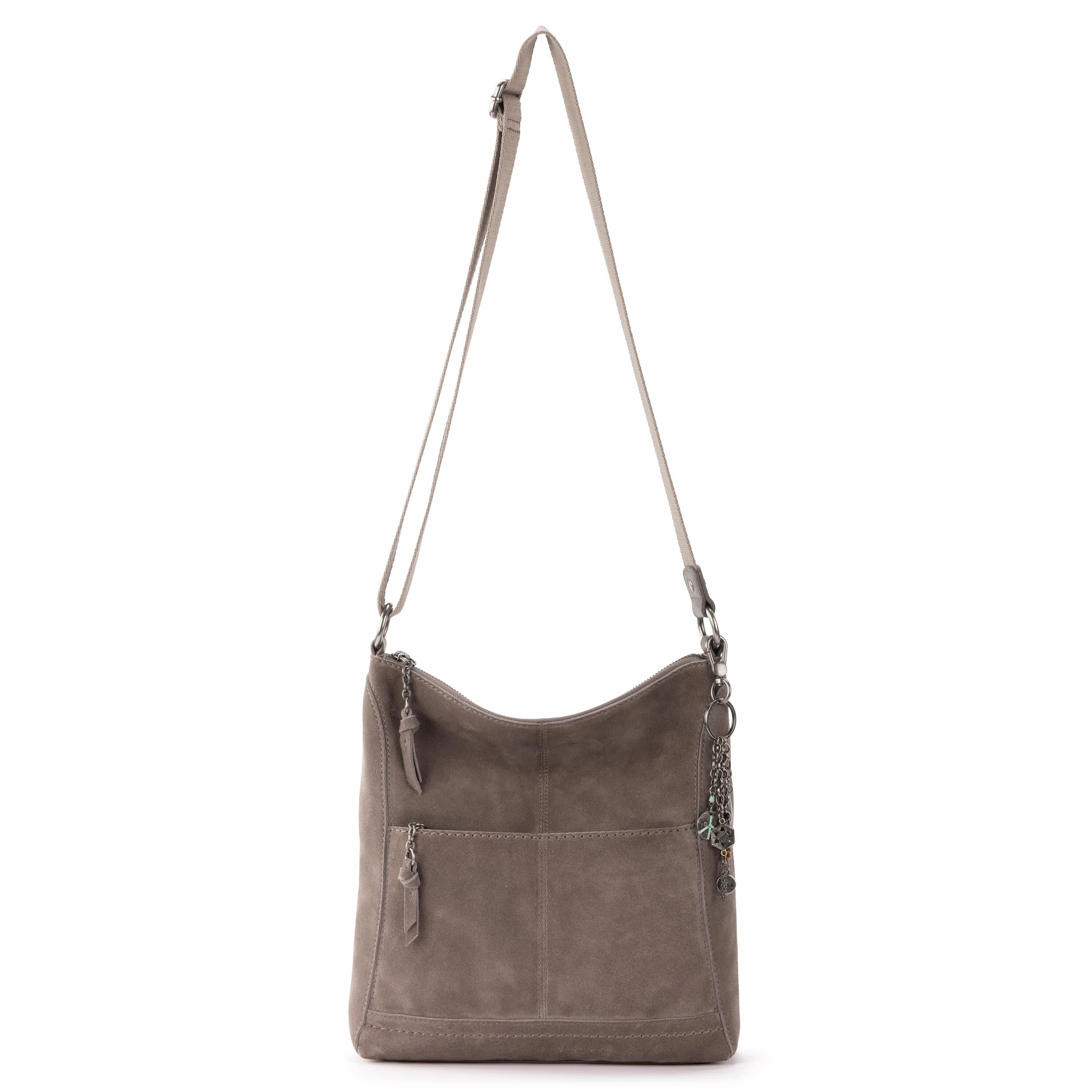 Lucia Crossbody - Leather - Mushroom Suede