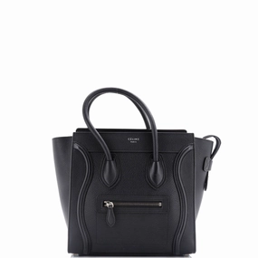 Luggage Bag Grainy Leather Micro