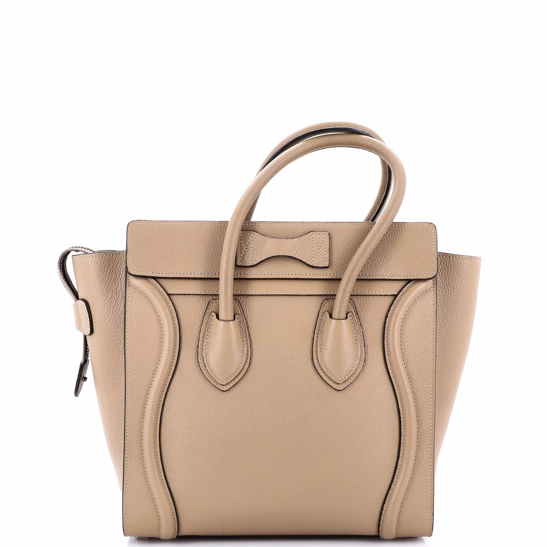 Luggage Bag Grainy Leather Micro