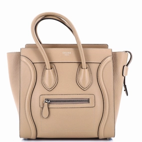 Luggage Bag Grainy Leather Micro
