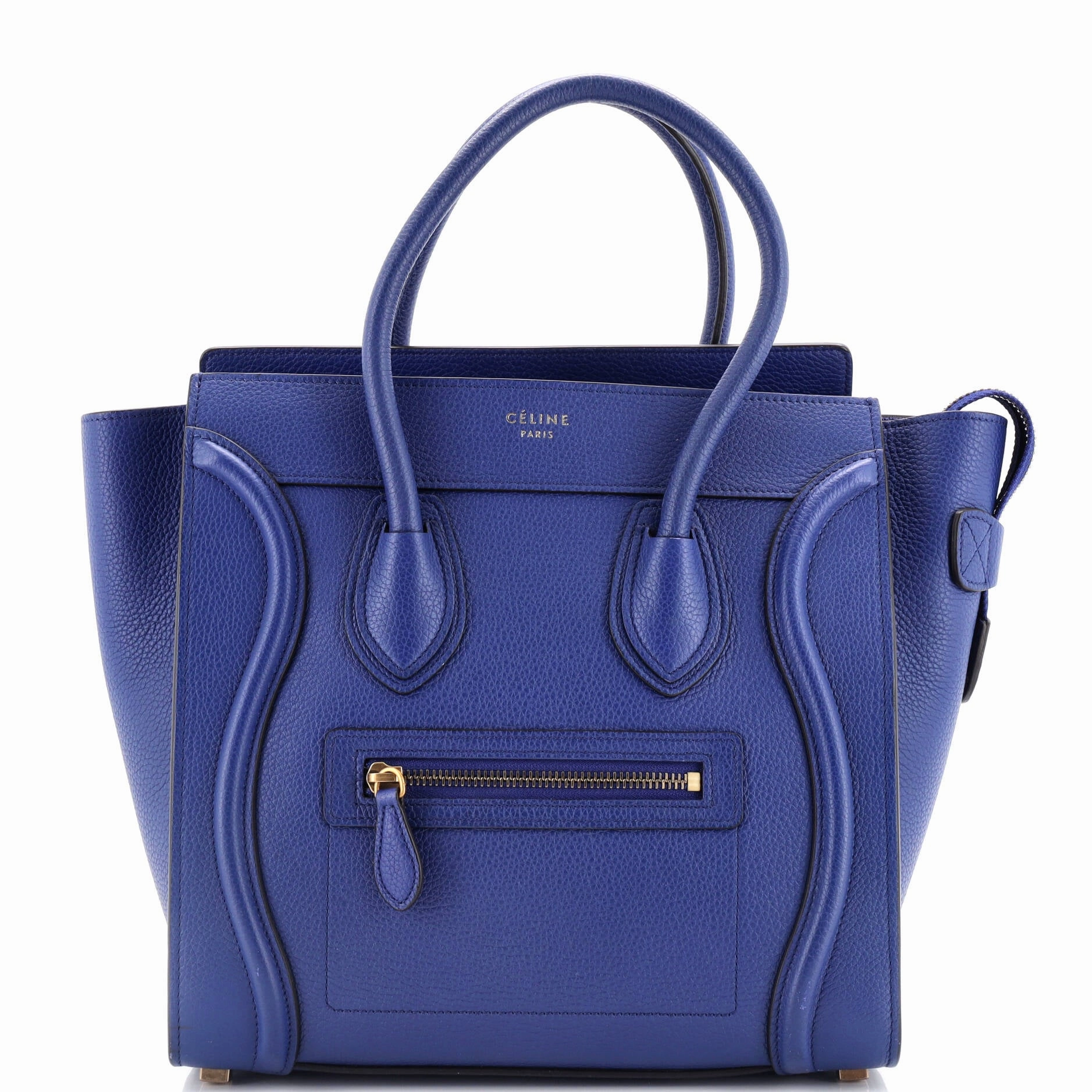 Luggage Bag Grainy Leather Micro