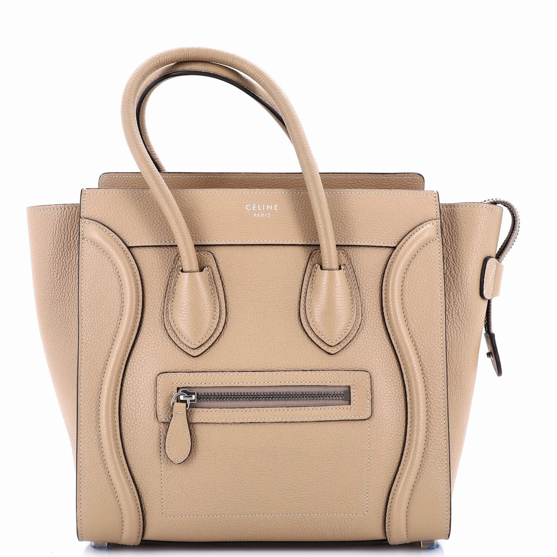 Luggage Bag Grainy Leather Micro