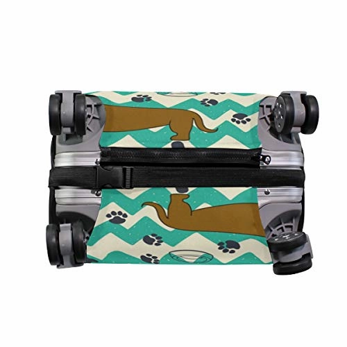 Luggage Cover Cartoon Dachshunds Suitcase Protector Travel Luggage 18-32 Inch