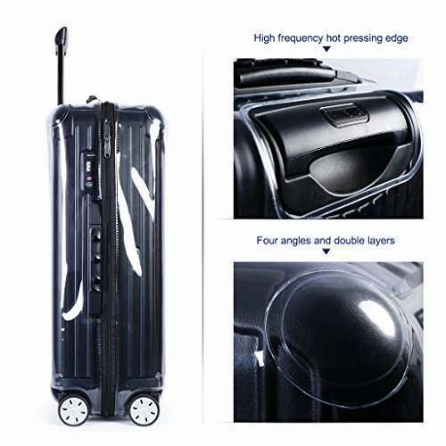 Luggage Cover Protector Clear Pvc With Black Zipper For Rimowa Salsa