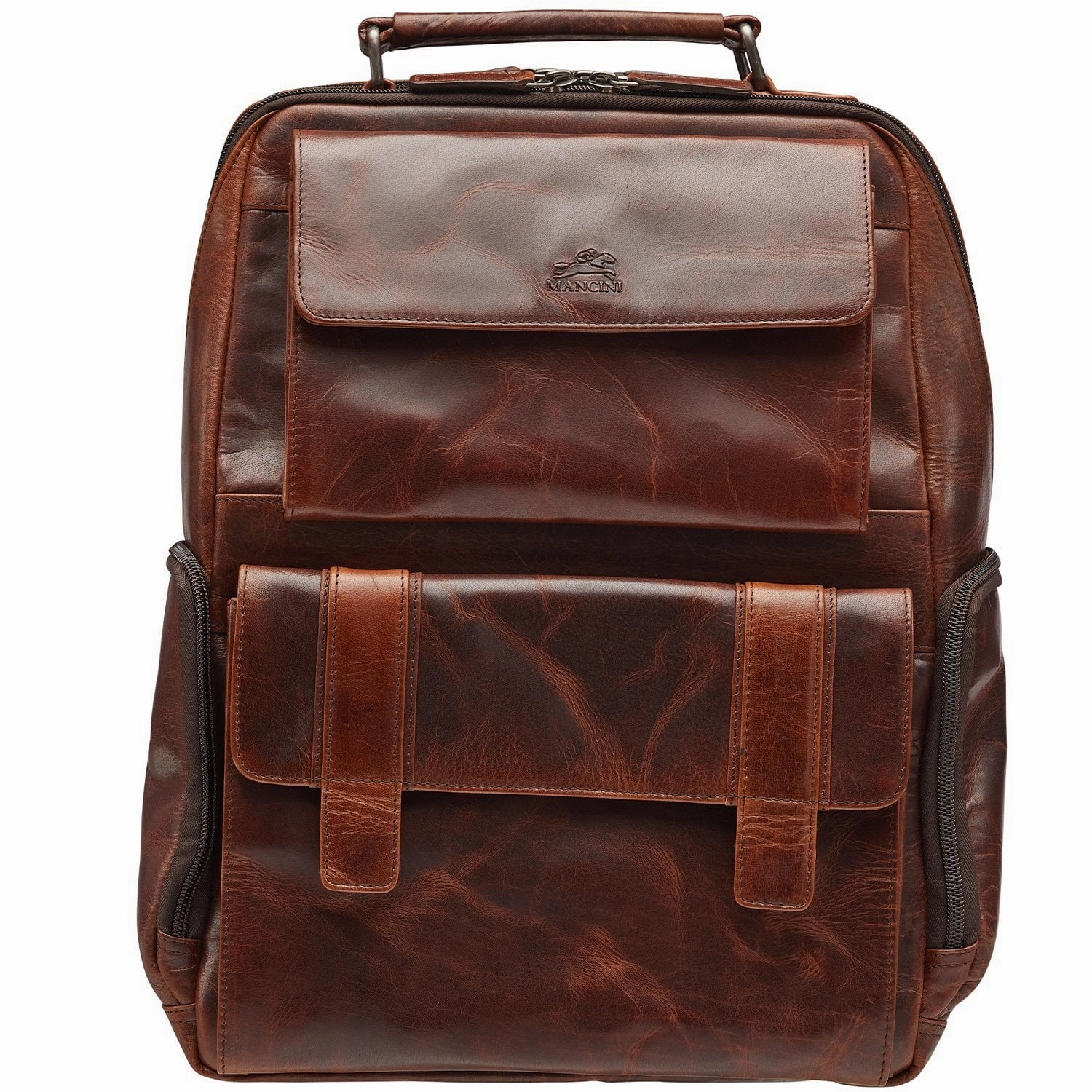 Mancini BUFFALO Backpack with RFID Secure Pocket for 15.6 Laptop