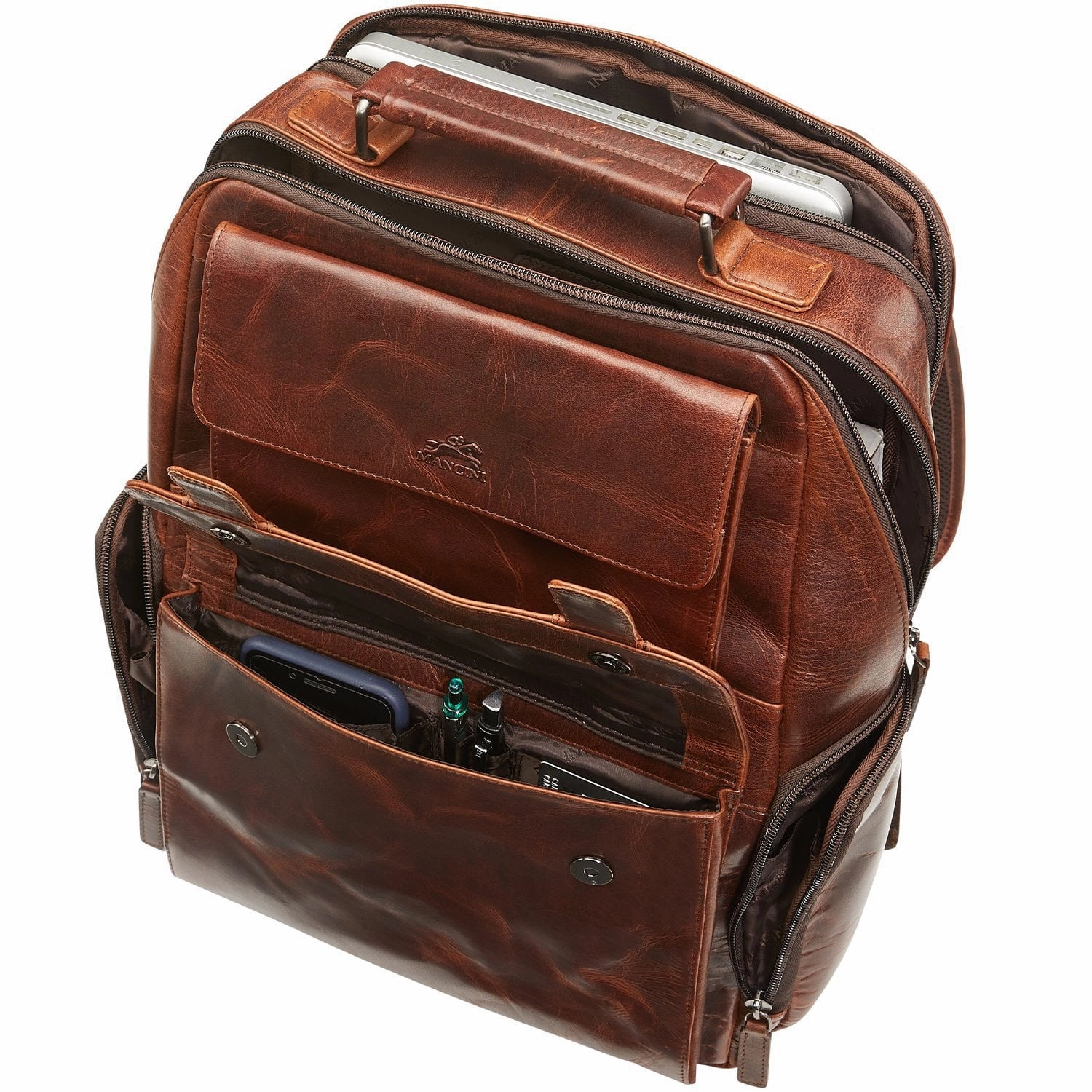 Mancini BUFFALO Backpack with RFID Secure Pocket for 15.6 Laptop