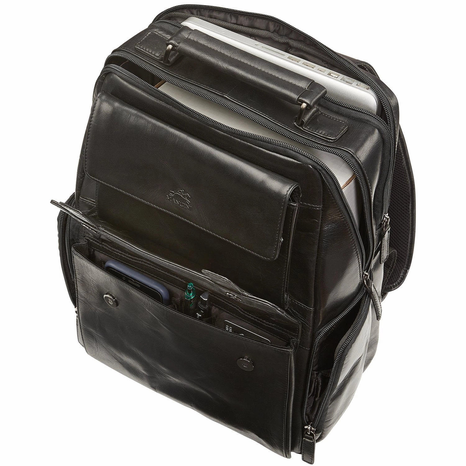 Mancini BUFFALO Backpack with RFID Secure Pocket for 15.6 Laptop