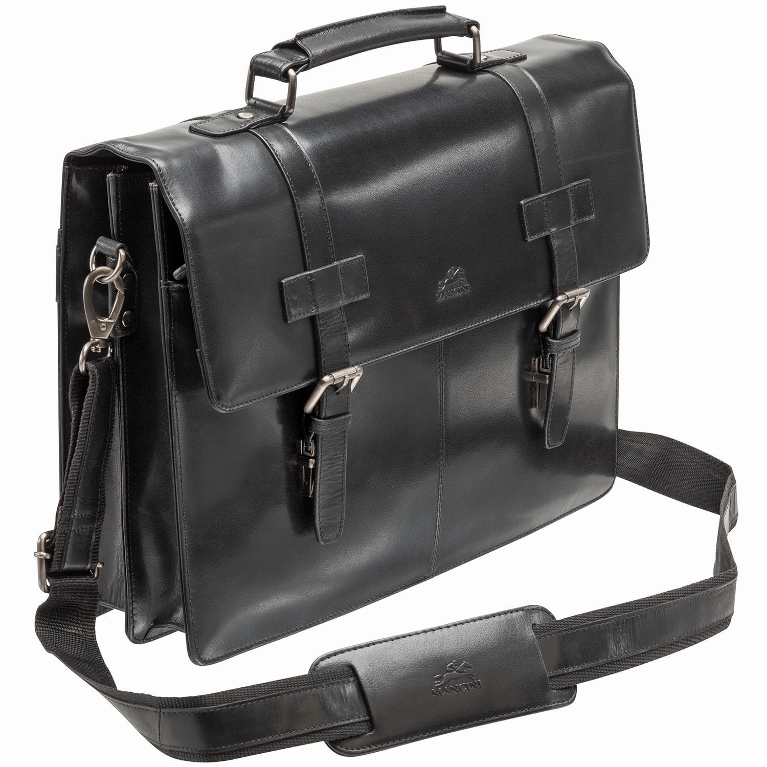 Mancini BUFFALO Double Compartment Briefcase for 15.6 Laptop / Tablet