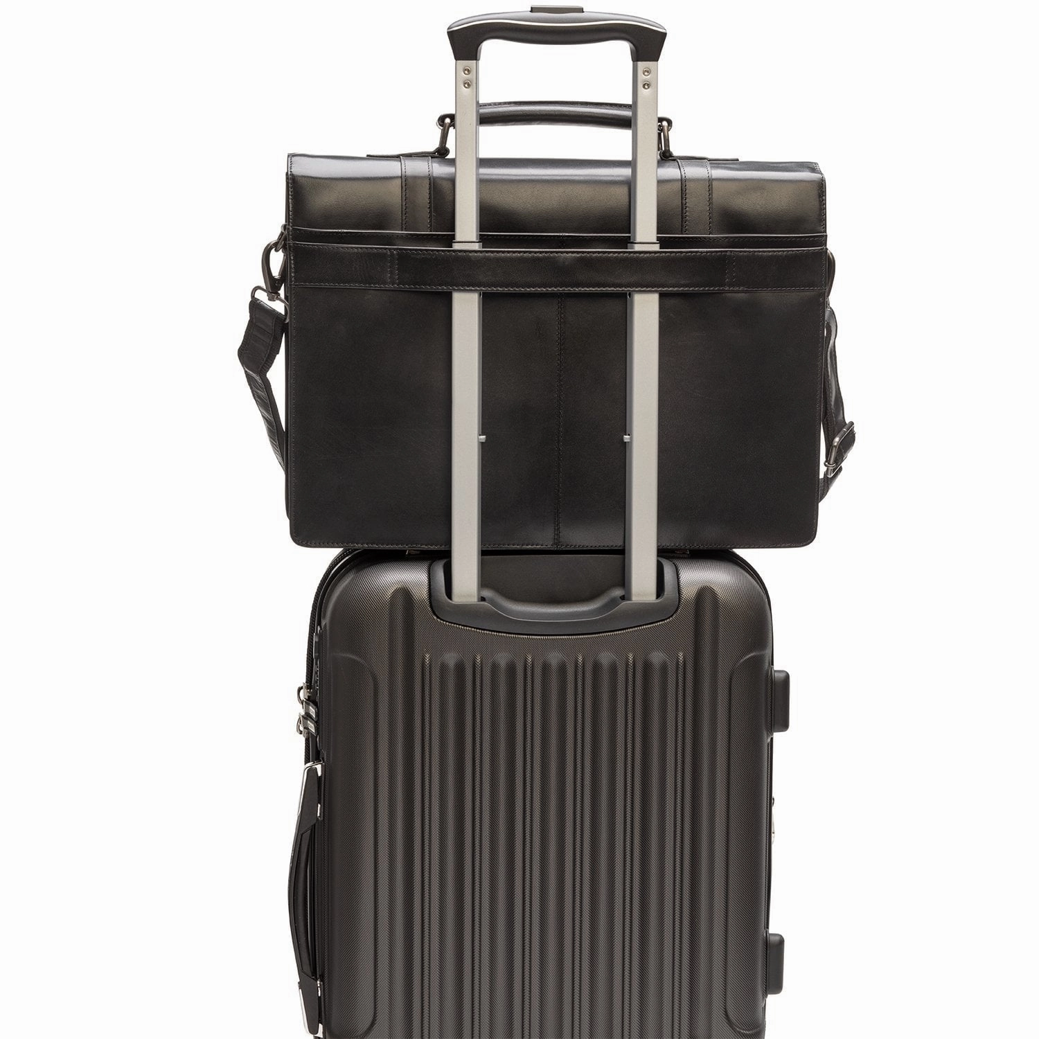 Mancini BUFFALO Double Compartment Briefcase for 15.6 Laptop / Tablet