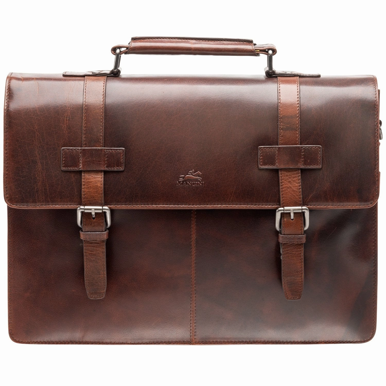 Mancini BUFFALO Double Compartment Briefcase for 15.6 Laptop / Tablet