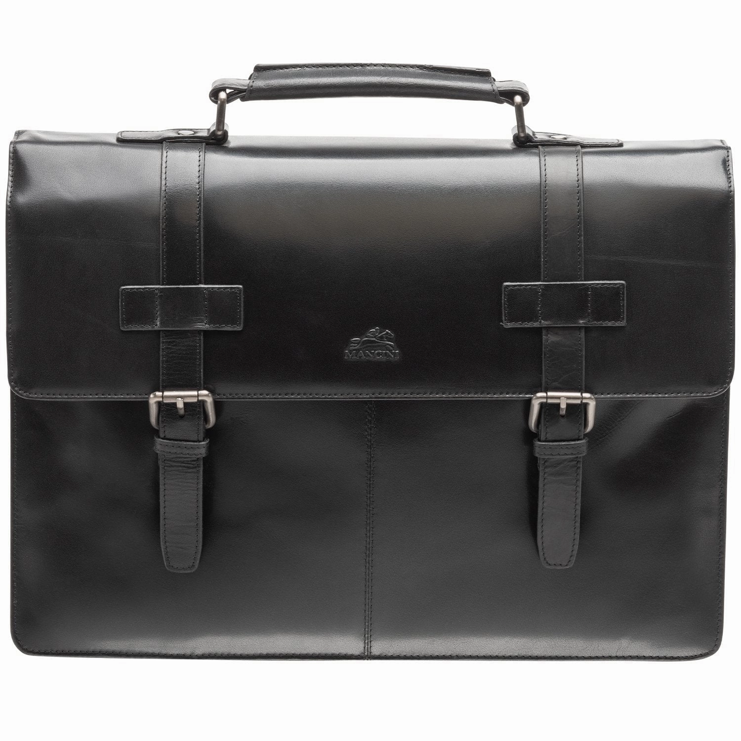 Mancini BUFFALO Double Compartment Briefcase for 15.6 Laptop / Tablet