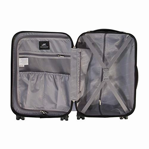 Mancini Leather Goods Santa Barbara 3 Piece Lightweight Hardside Spinner Luggage