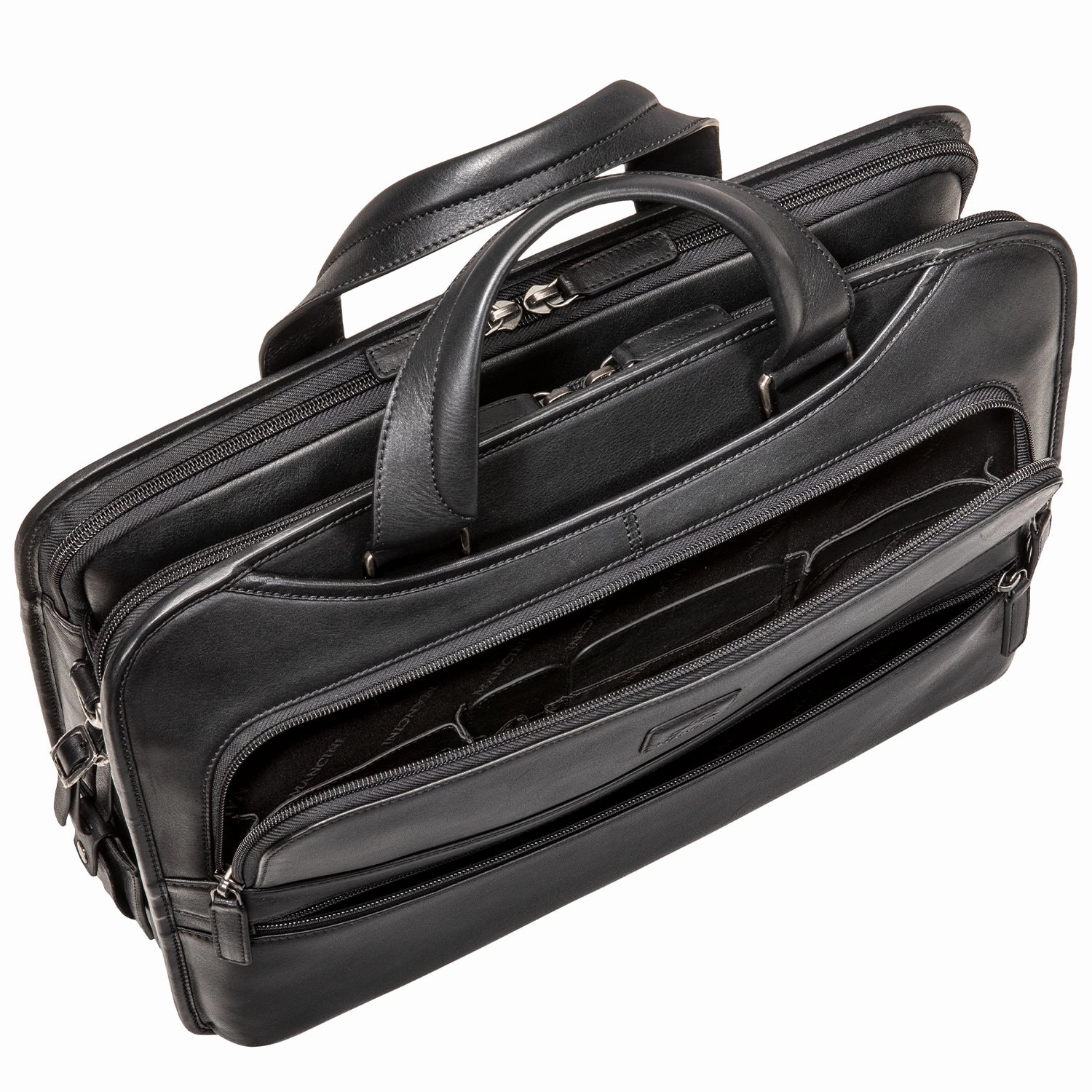 Mancini MILAN Triple Compartment Briefcase for 15.6 Laptop / Tablet