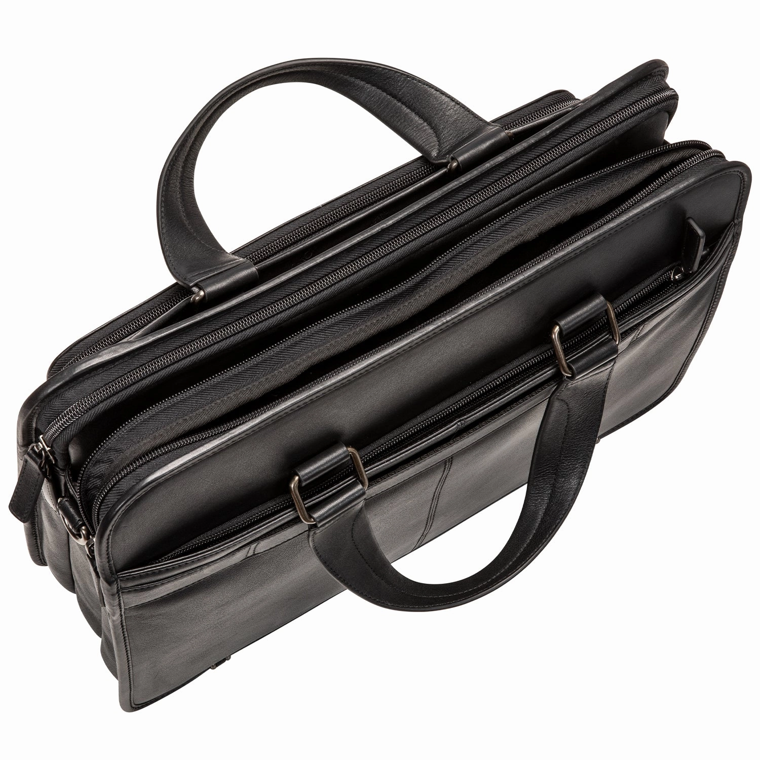Mancini MILAN Triple Compartment Briefcase for 15.6 Laptop / Tablet