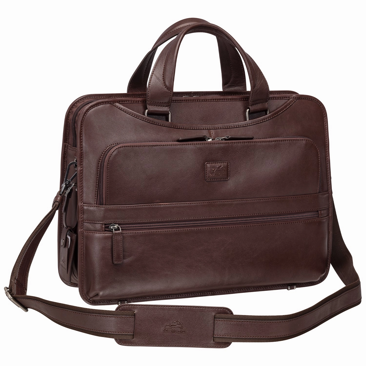 Mancini MILAN Triple Compartment Briefcase for 15.6 Laptop / Tablet