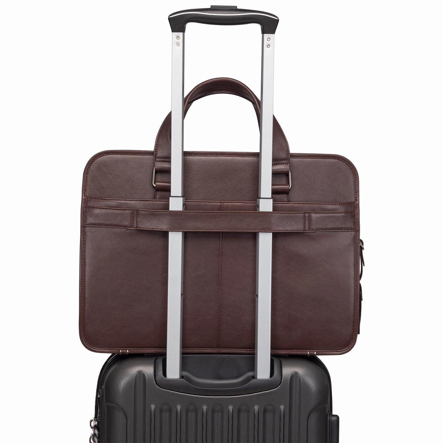 Mancini MILAN Triple Compartment Briefcase for 15.6 Laptop / Tablet