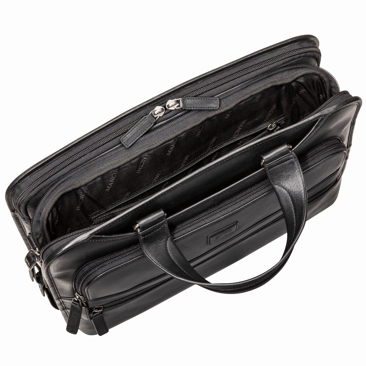 Mancini MILAN Triple Compartment Briefcase for 15.6 Laptop / Tablet