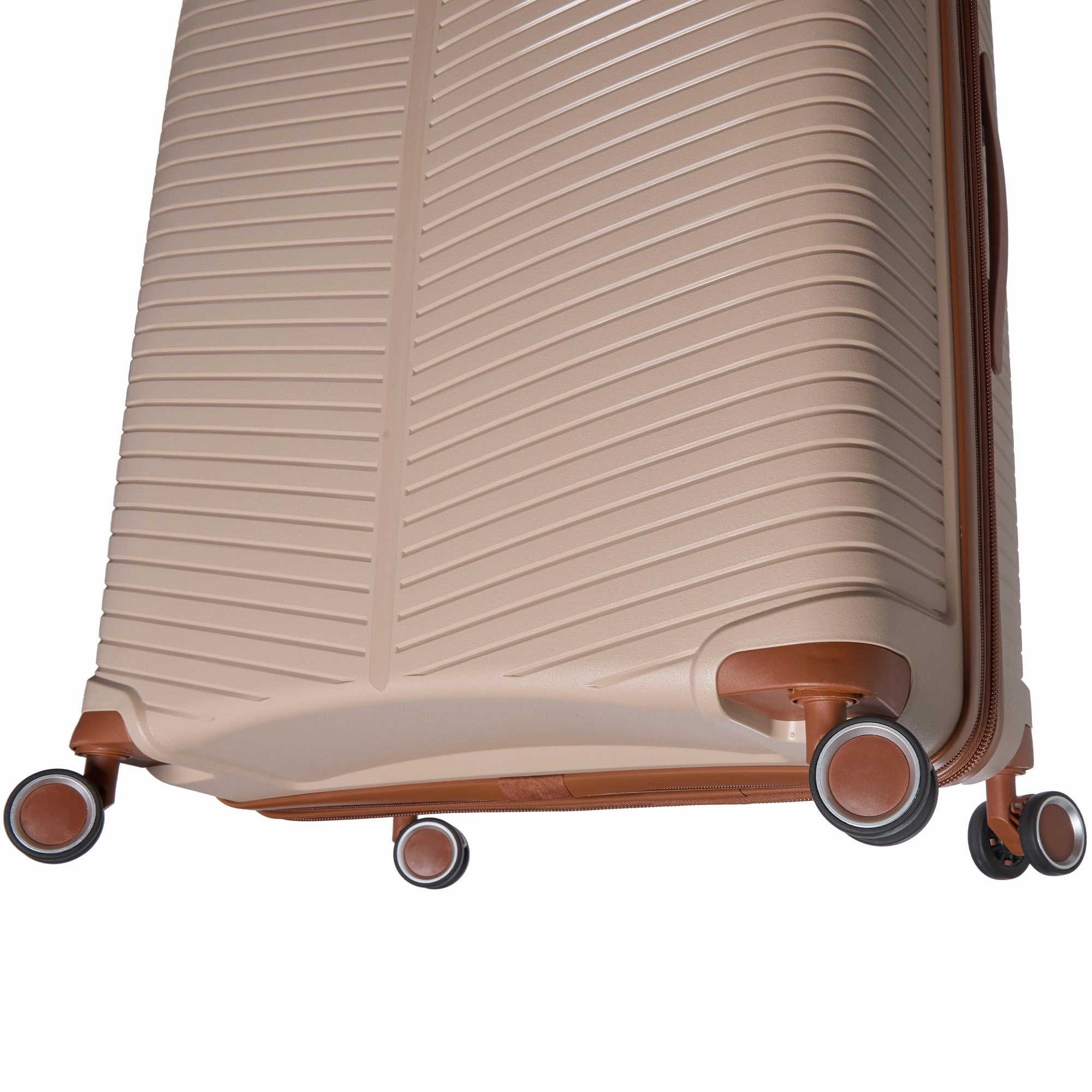 Mancini St. Lucia Collection Polypropylene Spinner Luggage 2-Piece Set (Carry-On & Large)