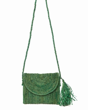 Mar Y Sol Naomi Raffia Shoulder Bag