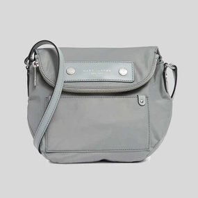 MARC JACOBS Preppy Nylon Mini Natasha Crossbody Bag Rock Grey M0012909