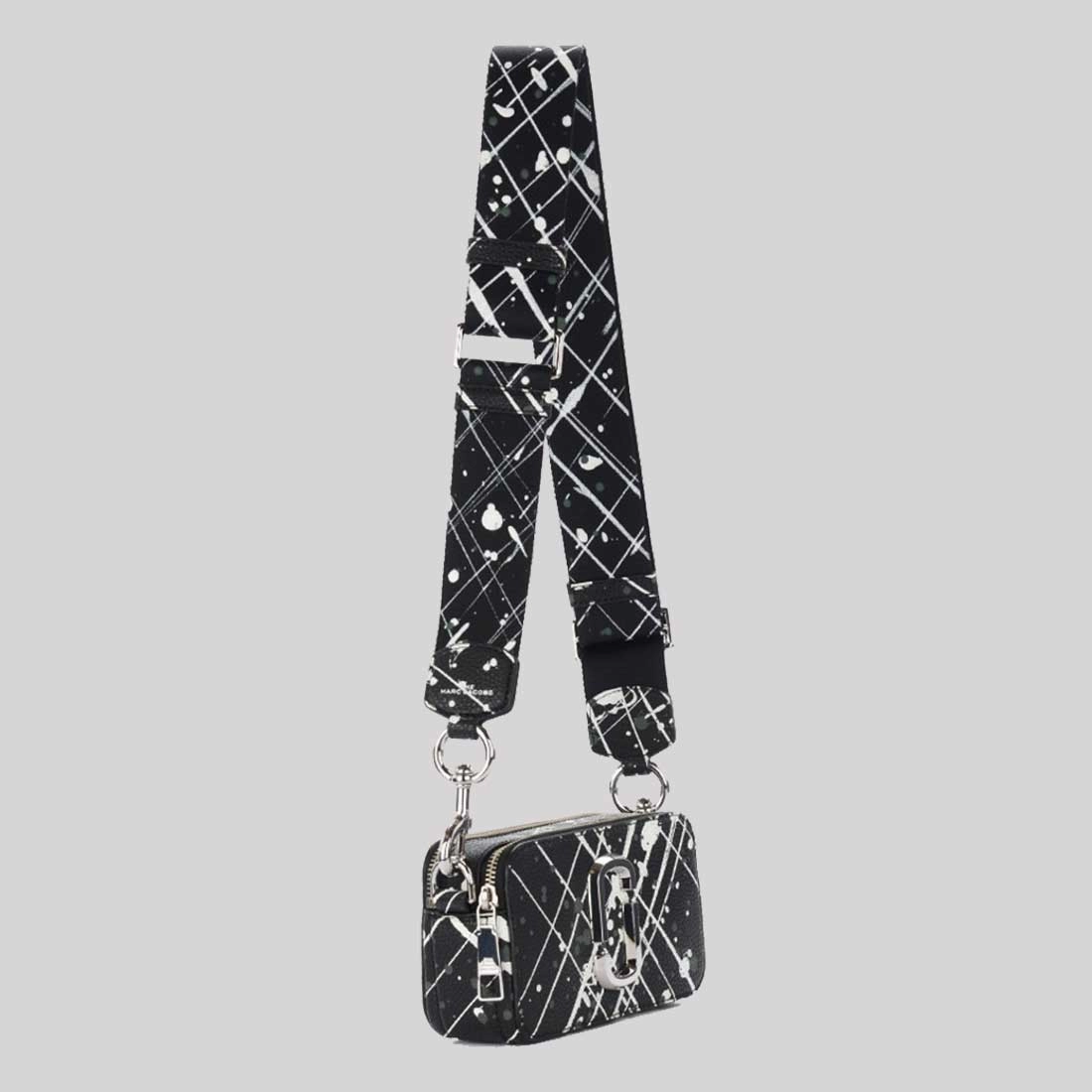 MARC JACOBS The Splatter Snapshot Shoulder Bag Black Multi H153L01SP22