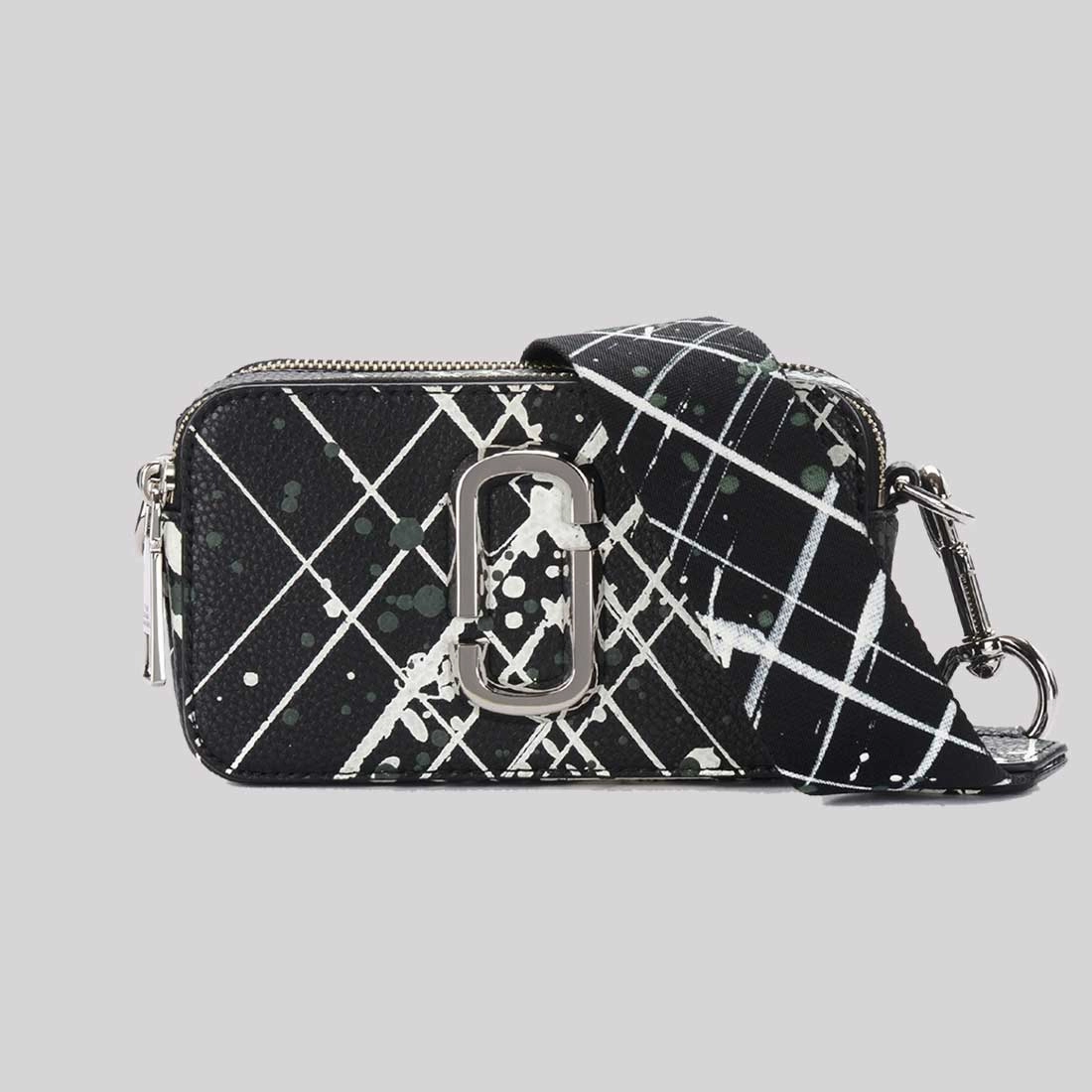 MARC JACOBS The Splatter Snapshot Shoulder Bag Black Multi H153L01SP22