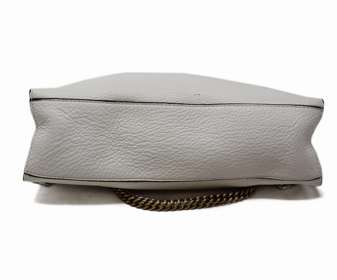 Marc Jacobs White Grained Leather Crossbody