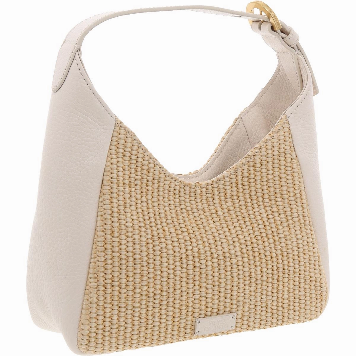 Marza Womens Mixed Media Leather Shoulder Handbag
