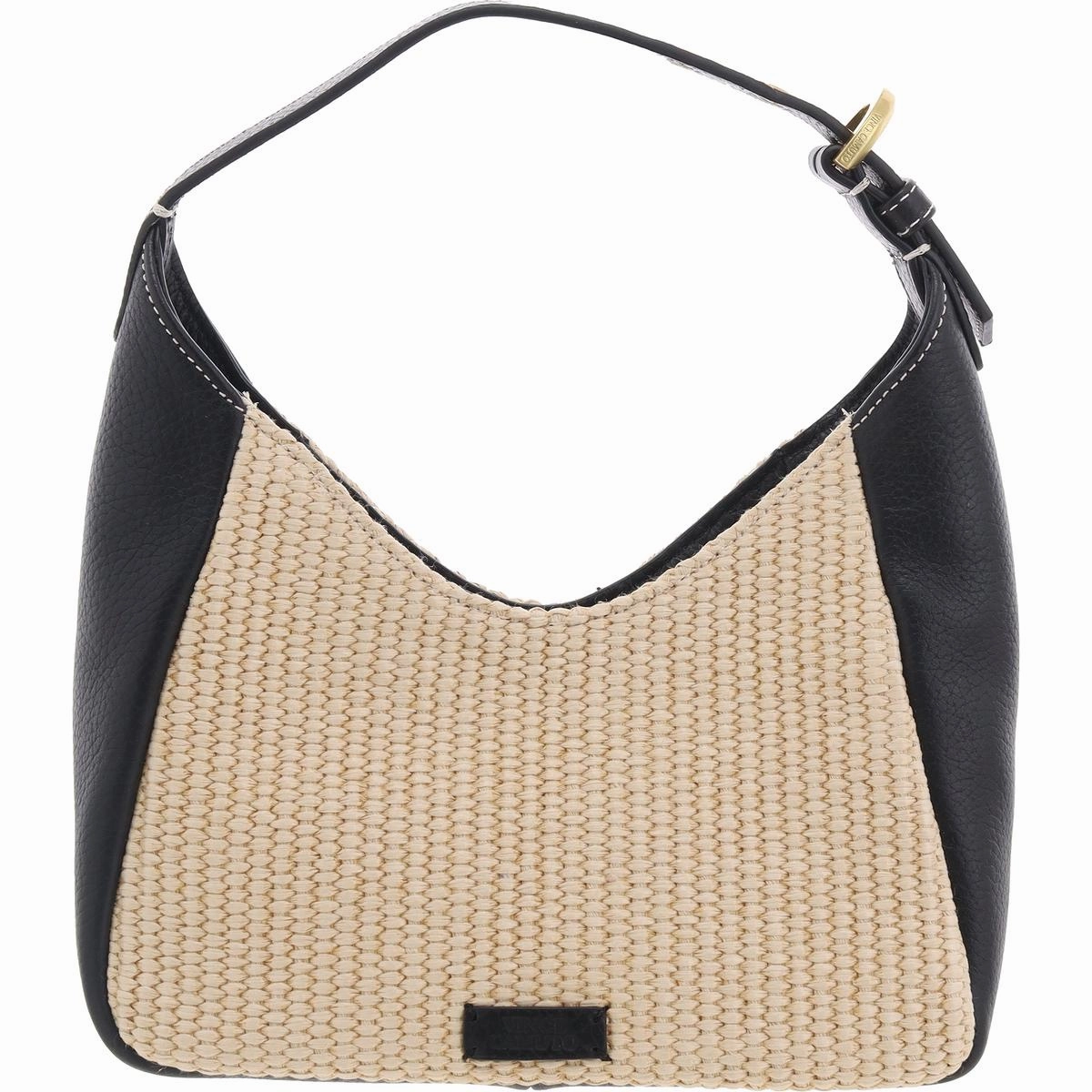 Marza Womens Mixed Media Leather Shoulder Handbag