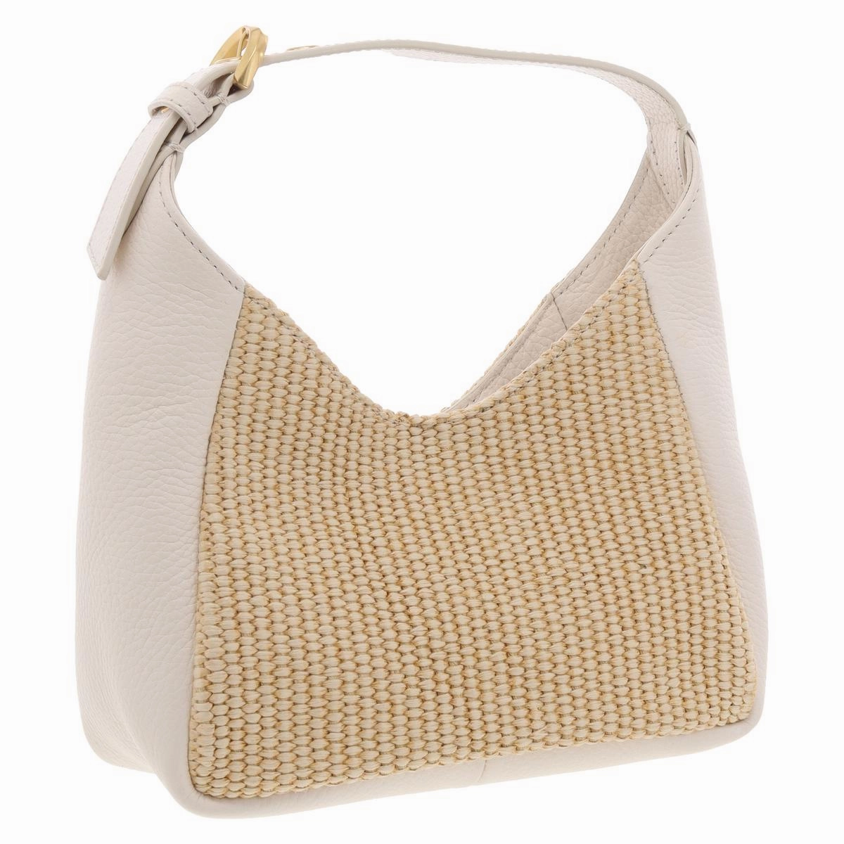 Marza Womens Mixed Media Leather Shoulder Handbag
