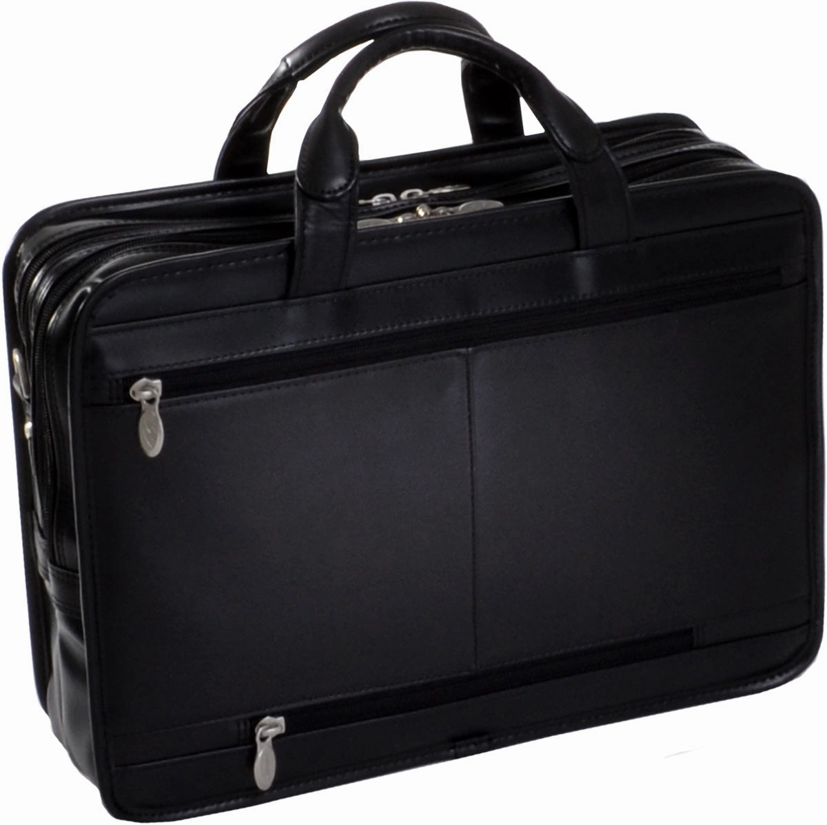 Mcklein P Series Hubbard Leather Dbl Compartment Laptop Case