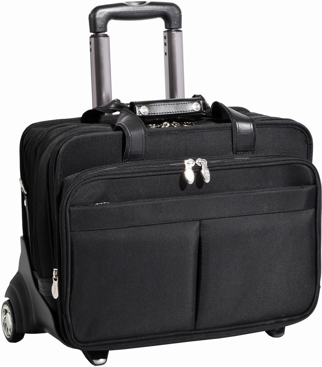 Mcklein R Series Roosevelt Nylon 17In Wheeled Laptop Case