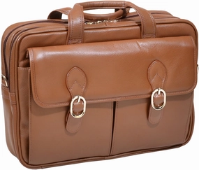 Mcklein S Series Kenwood Leather Double Compartment Laptop Case