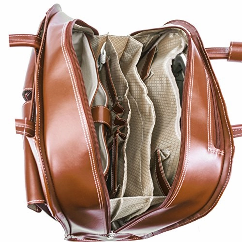 Mcklein Usa Davis Brown 15.6" Leather Ladies' Laptop Case (96184A)