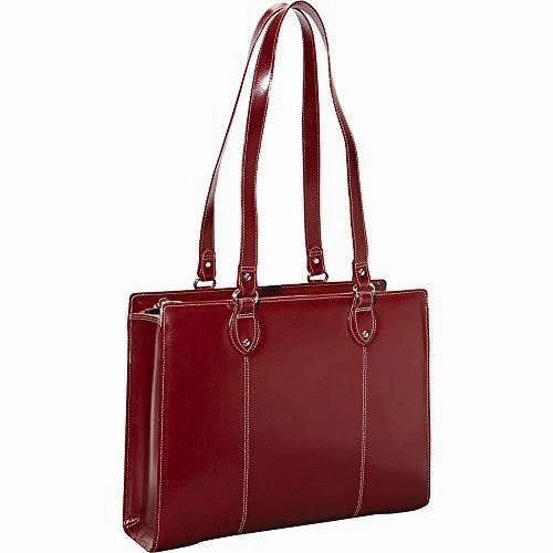 McKlein USA Joliet 15" Leather Laptop Tote EXCLUSIVE (Red)