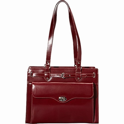 McKlein USA Joliet 15" Leather Laptop Tote EXCLUSIVE (Red)