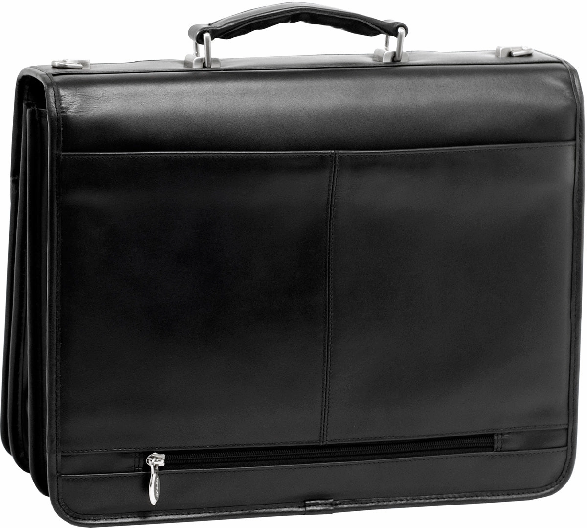 Mcklein V Series Flournoy Leather Dbl Compartment Laptop Case