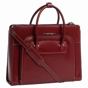 Mcklein Women'S Lake Forest Briefcase,Red,16.5"