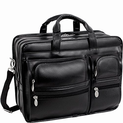 Mckleinusa Clinton 88445 Black 17 Detachable-Wheeled Laptop Case