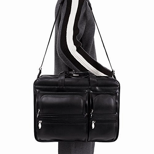 Mckleinusa Clinton 88445 Black 17 Detachable-Wheeled Laptop Case