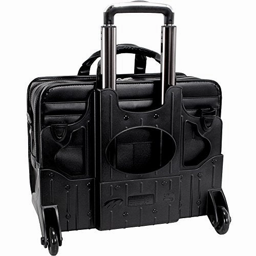 Mckleinusa Clinton 88445 Black 17 Detachable-Wheeled Laptop Case