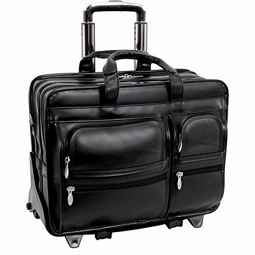 Mckleinusa Clinton 88445 Black 17 Detachable-Wheeled Laptop Case