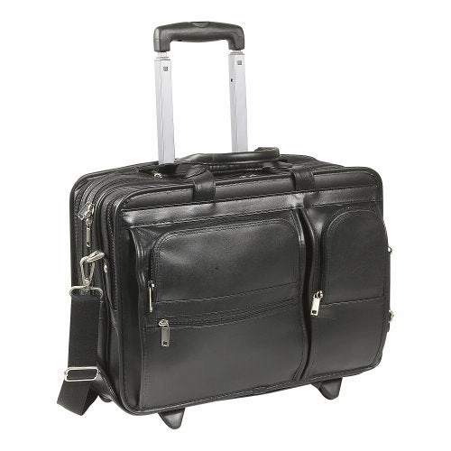 Mckleinusa Clinton 88445 Black 17 Detachable-Wheeled Laptop Case
