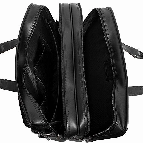 Mckleinusa Clinton 88445 Black 17 Detachable-Wheeled Laptop Case