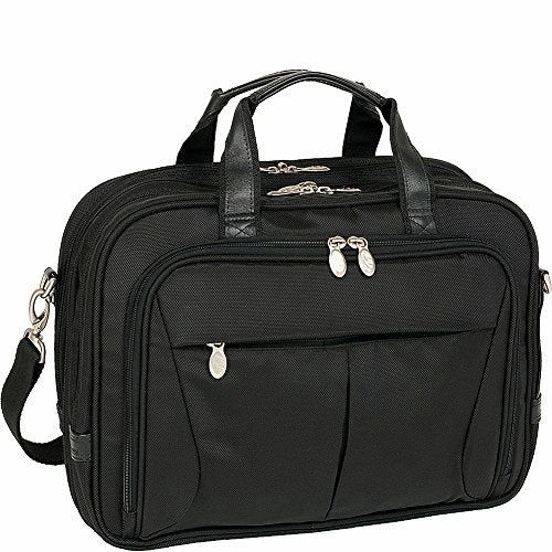 Mckleinusa Pearson 74565 Black Expandable Double Compartment Briefcase
