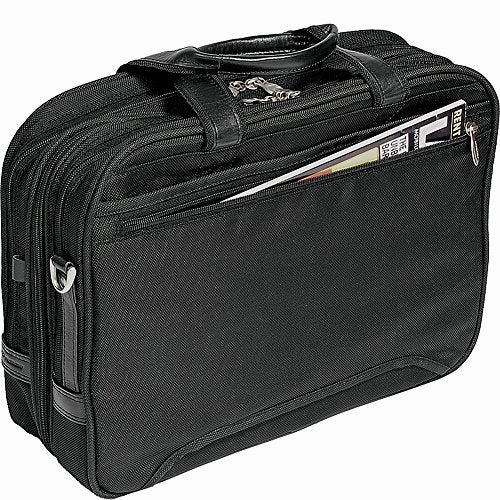 Mckleinusa Pearson 74565 Black Expandable Double Compartment Briefcase