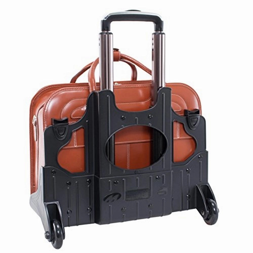 McKleinUSA Willowbrook 94986 Red Detachable-Wheeled Ladies' Briefcase