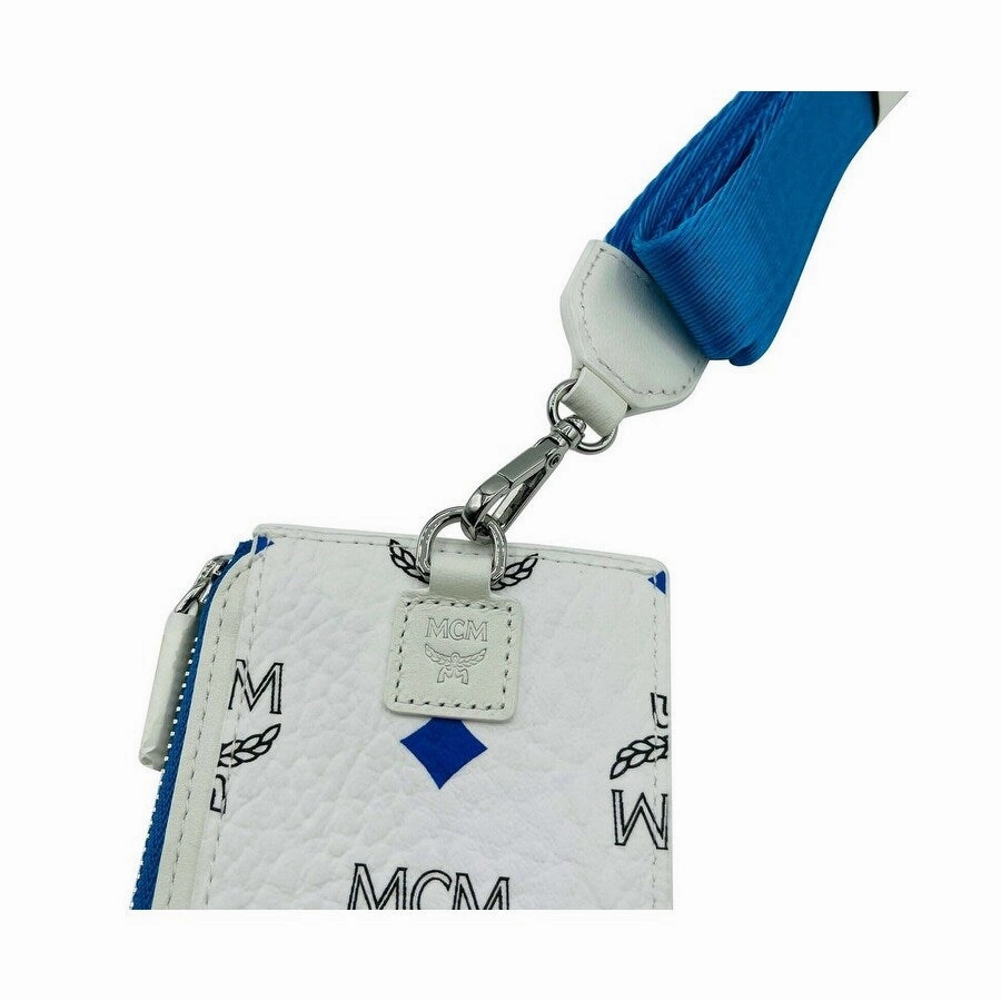 MCM Women's Spectrum Rainbow Logo Visetos Lanyard Card Case - Extra Small
