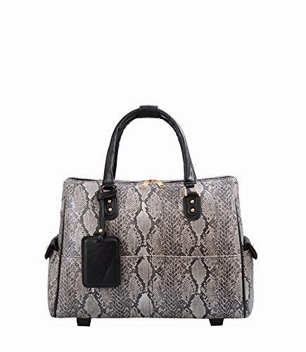 Mellow World Fashion Rogue Carry-On Laptop Roller Bag, Black